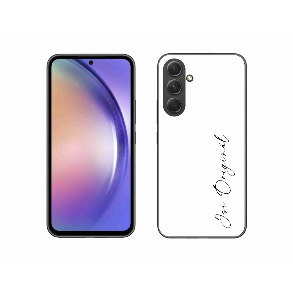 Gelový kryt mmCase na Samsung Galaxy A54 5G - jsi originál bílé pozadí