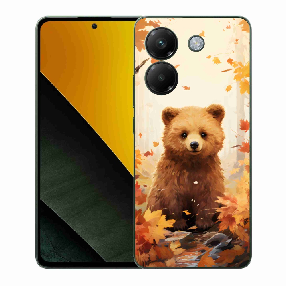 Gelový kryt mmCase na Xiaomi Poco M7 Pro 5G - medvěd v lese