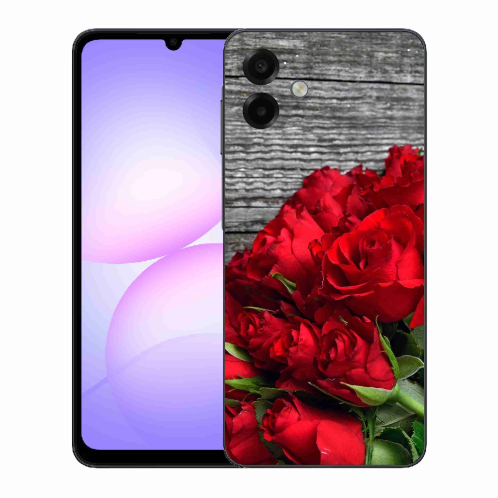 Gelový kryt mmCase na Samsung Galaxy A07 4G - červené růže
