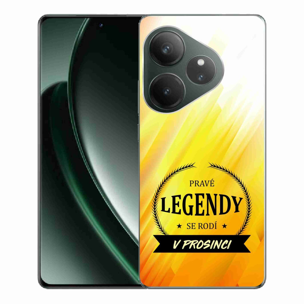 Gelový kryt mmCase na Realme GT 6 5G/GT 6T 5G - legendy v prosinci žluté pozadí