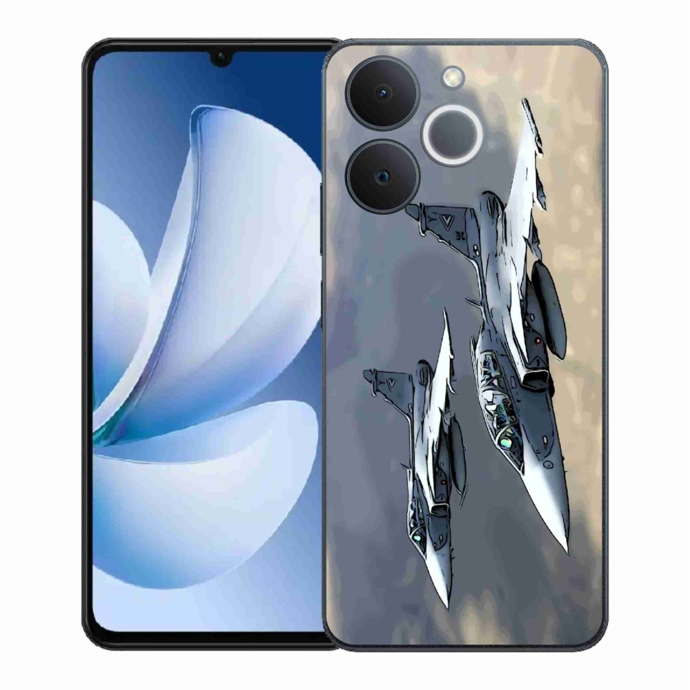 Gelový kryt mmCase na Realme Note 70T - stíhačky