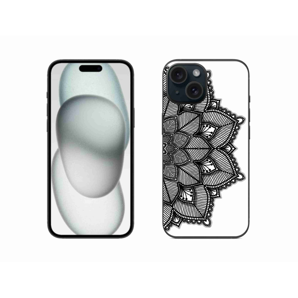 Gelový kryt mmCase na iPhone 15 - mandala