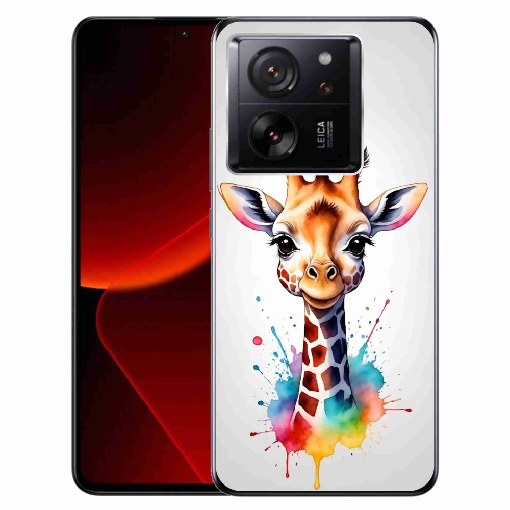 Gelový kryt mmCase na Xiaomi 13T/13T Pro - žirafa 1