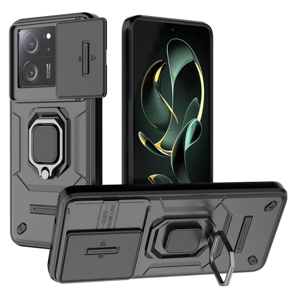 Lens odolný hybridní kryt na Xiaomi 13T/13T Pro - černý