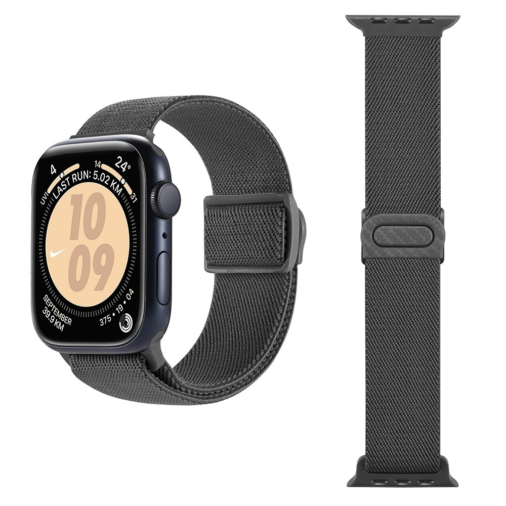 Gradient nylonový řemínek na Apple Watch Ultra/Ultra 2 49mm/SE/SE 2022/2023 44mm/9/8/7 45mm/6/5/4 44mm/3/2/1 42 mm - šedý