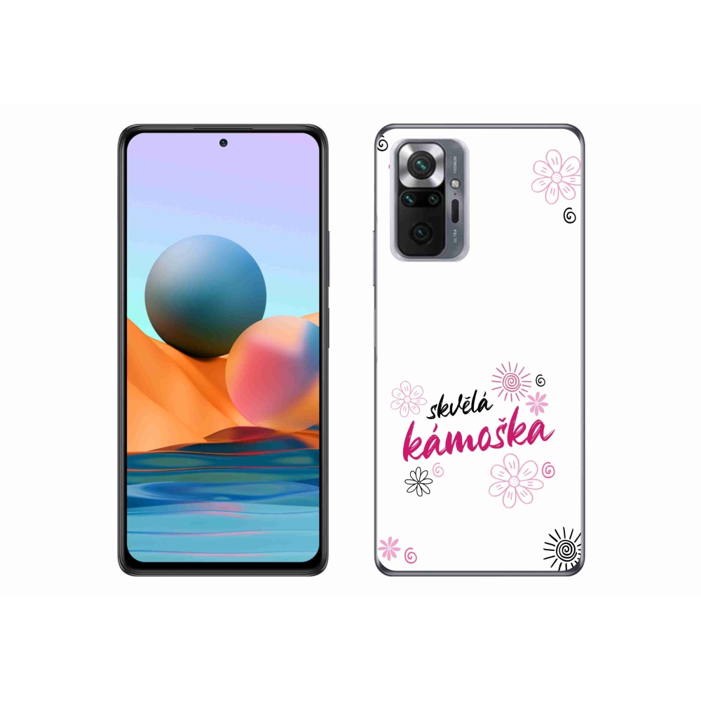 Gelový kryt mmCase na Xiaomi Redmi Note 10 Pro - skvělá kámoška bílé pozadí