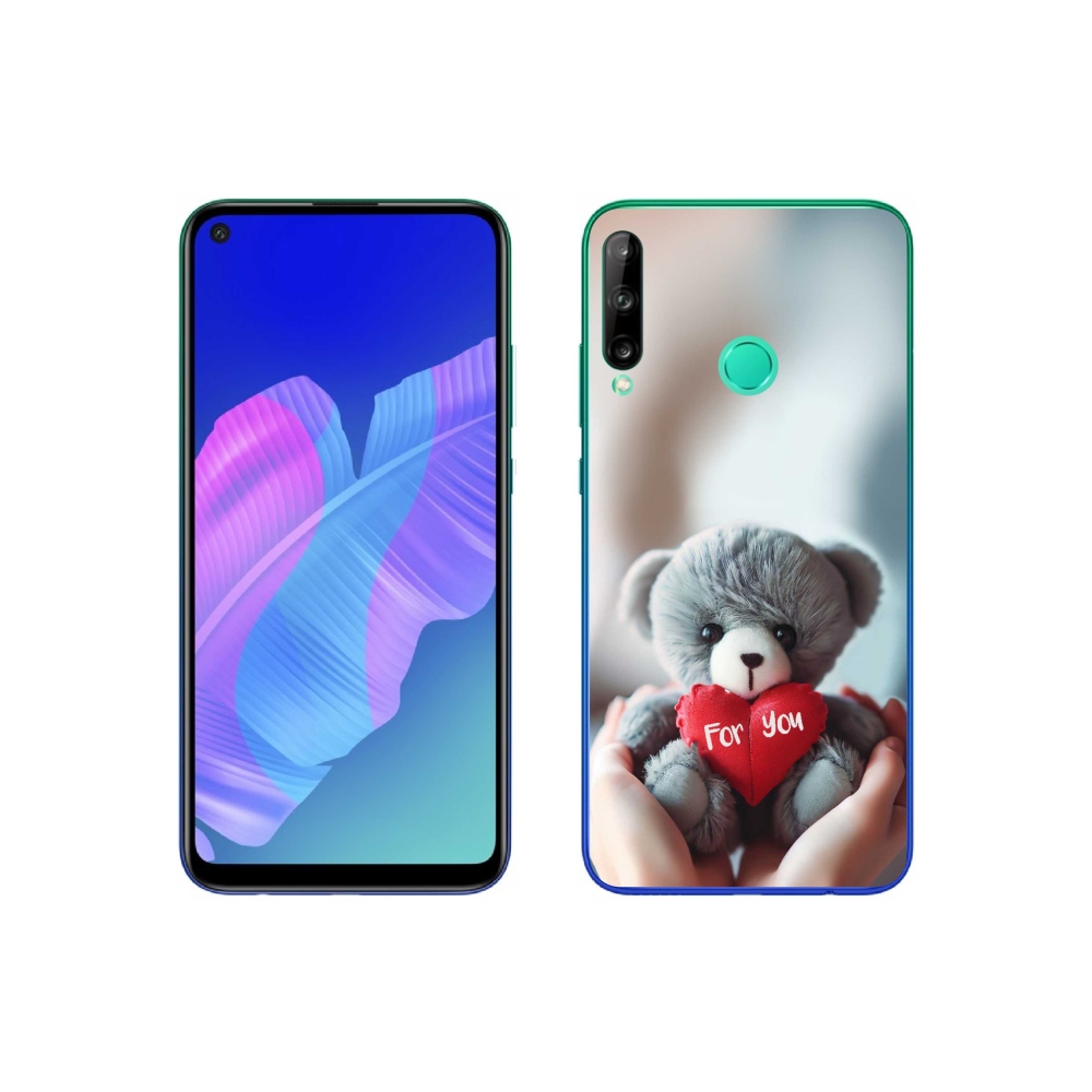 Gelový kryt mmCase na Huawei P40 Lite E - medvídek pro zamilované