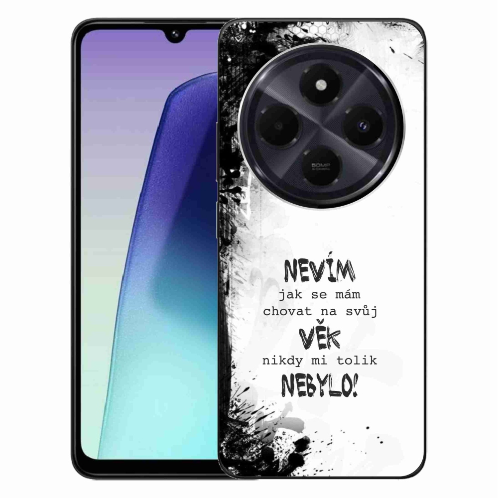 Gelový kryt mmCase na Xiaomi Redmi 14C/Poco C75 - vtipný text 14 bílé pozadí