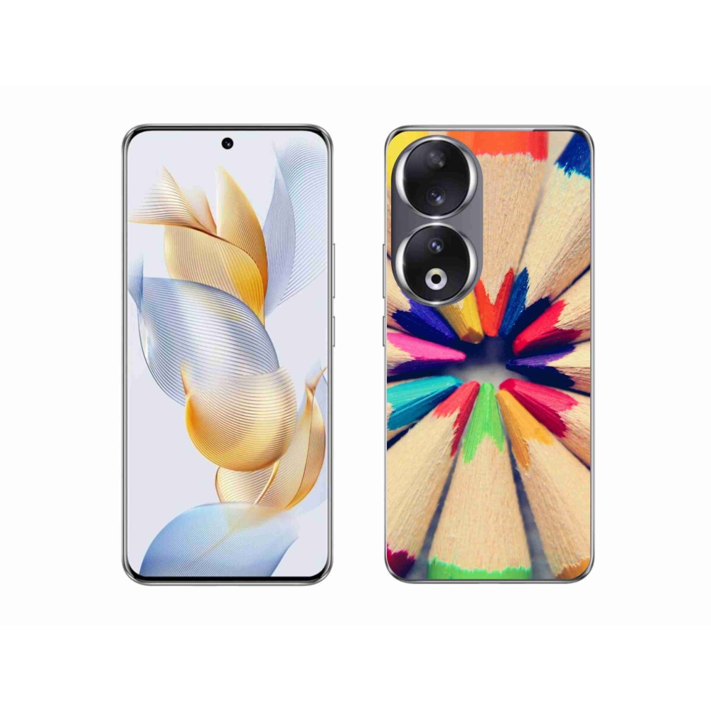 Gelový kryt mmCase na Honor 90 - pastelky 