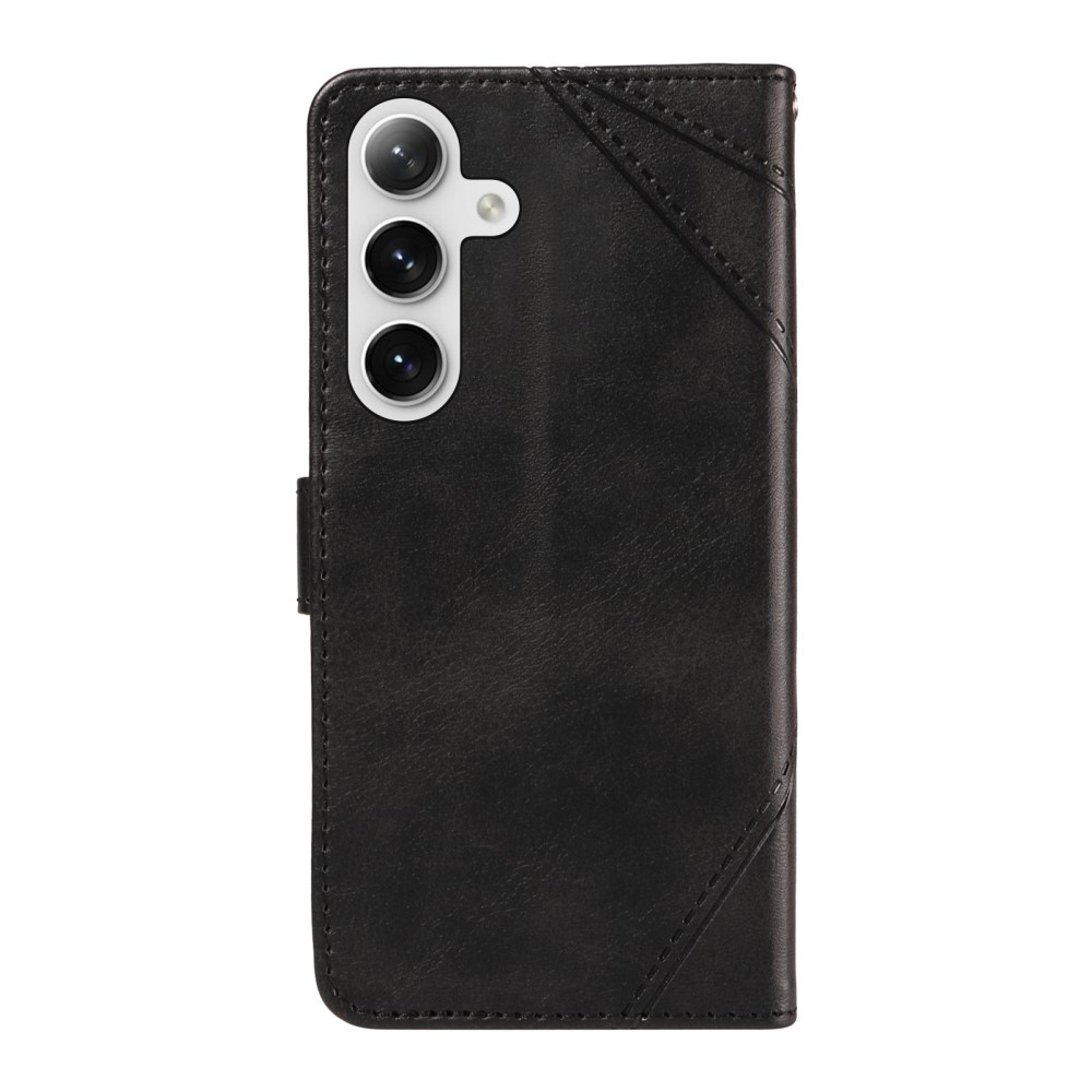 Triangle knížkové pouzdro na Samsung Galaxy S24+/S25+ - černé