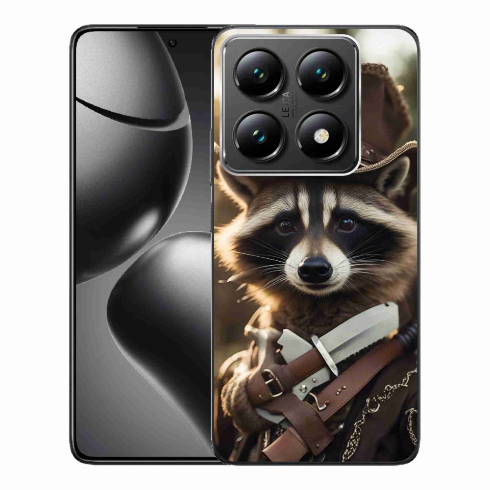 Gelový kryt mmCase na Xiaomi 14T Pro - mýval v uniformě