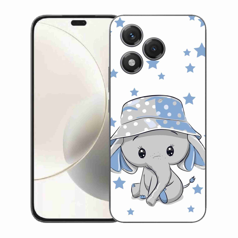 Gelový kryt mmCase na Honor 400 Lite - modrý slon