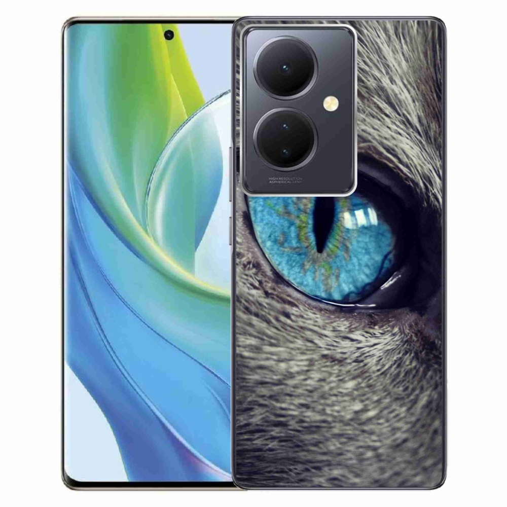 Gelový kryt mmCase na Vivo V29 Lite 5G - modré kočičí oko