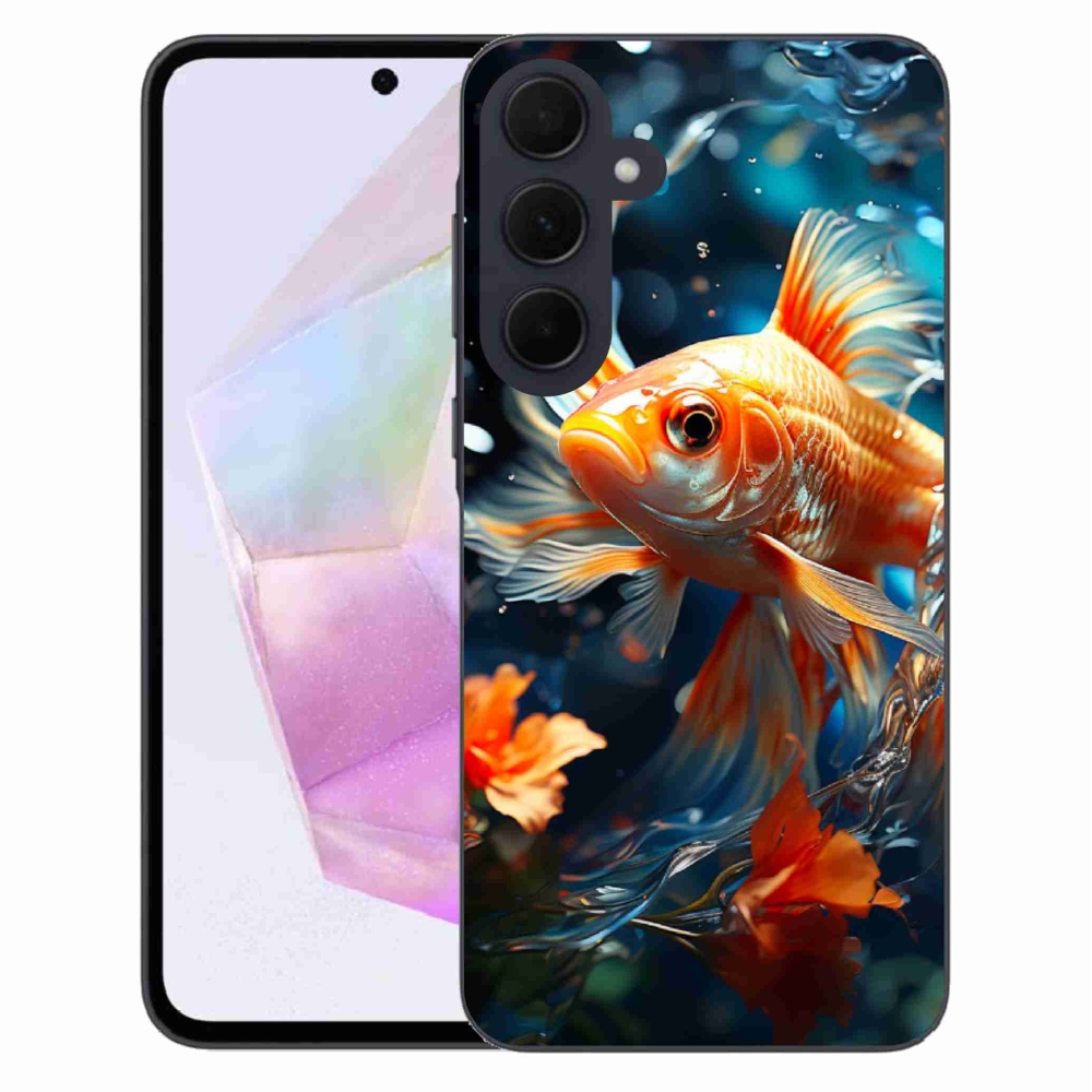 Gelový kryt mmCase na Samsung Galaxy A35 5G - rybka