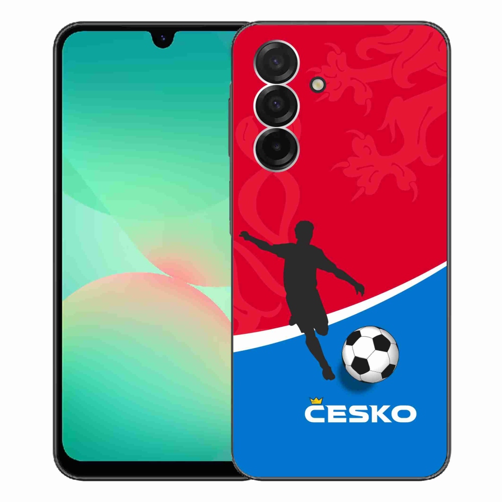 Gelový kryt mmCase na Samsung Galaxy A26 5G - fotbal Česko