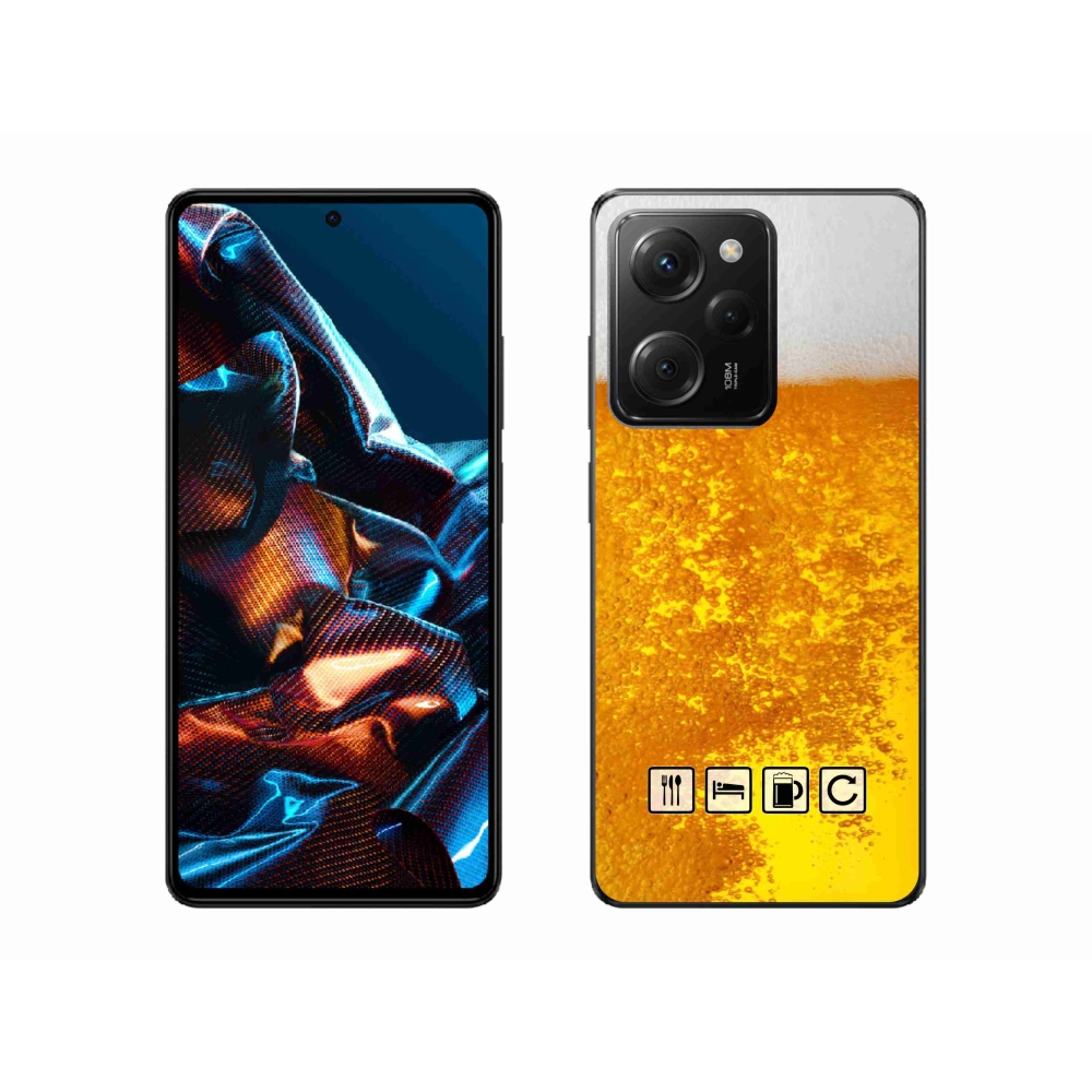 Gelový kryt mmCase na Xiaomi Poco X5 Pro 5G - pivní motiv 3