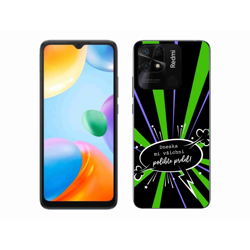 Gelový kryt mmCase na Xiaomi Redmi 10C - vtipný text 15 černé pozadí