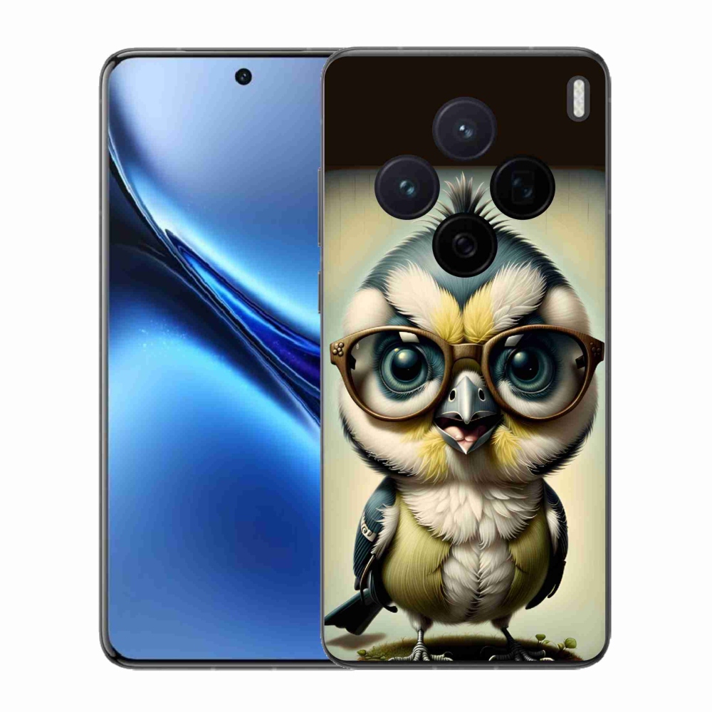 Gelový kryt mmCase na Vivo X200 5G - mládě s brýlemi