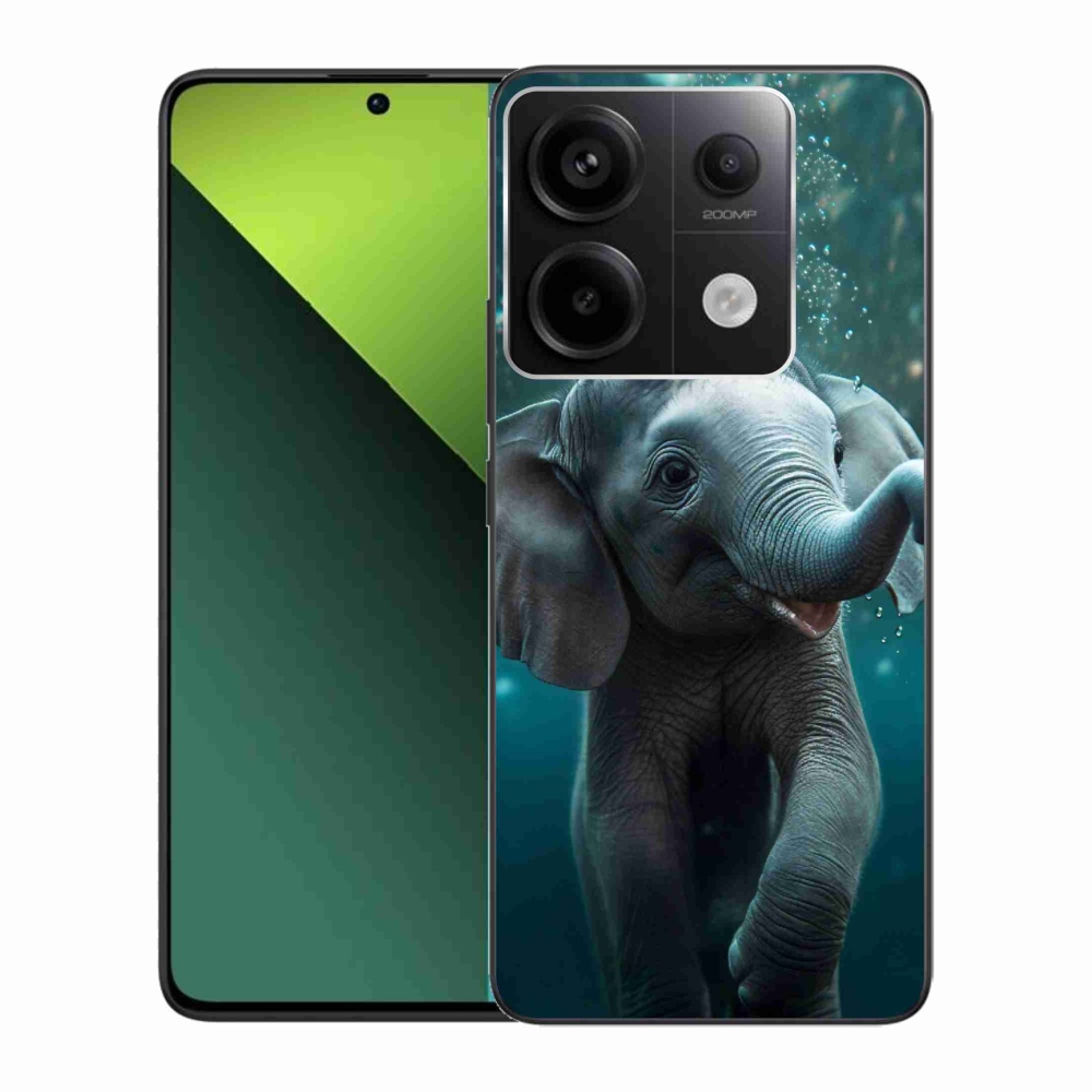 Gelový kryt mmCase na Xiaomi Redmi Note 13 Pro 5G/Poco X6 5G - slůně pod vodou