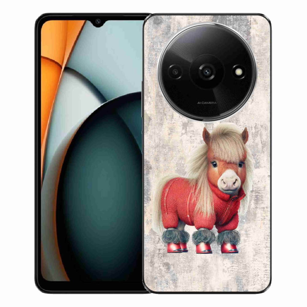 Gelový kryt mmCase na Xiaomi Redmi A3 - poník ve svetru