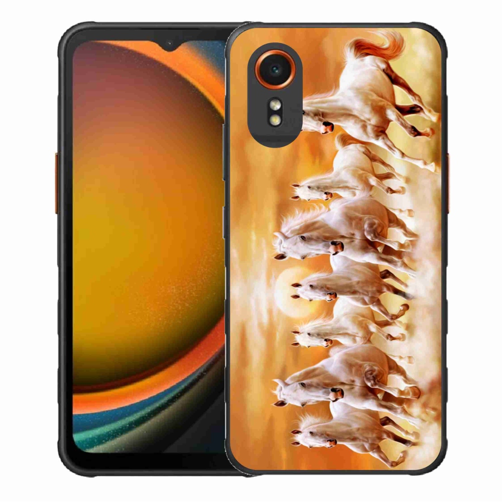 Gelový obal mmCase na Samsung Galaxy Xcover 7 - koně 2