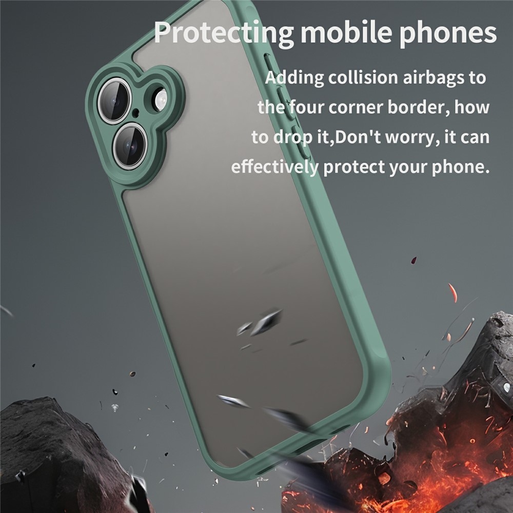 Proof gelový obal s pevnými zády na iPhone 17 - zelený