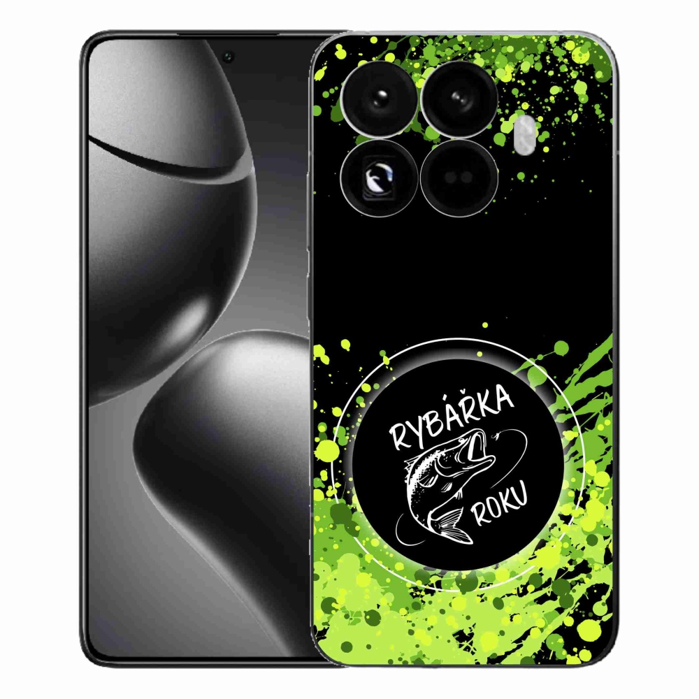 Gelový kryt mmCase na Xiaomi 15T Pro - rybářka roku černé pozadí