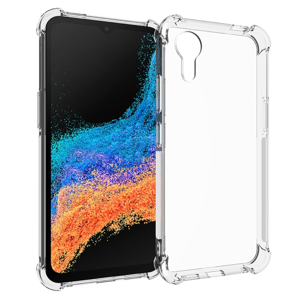 Průhledný gelový obal s vyztuženými rohy na Samsung Galaxy Xcover 7 - průhledný