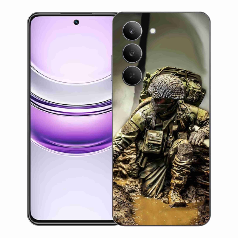 Gelový kryt mmCase na Realme 14x 5G - voják