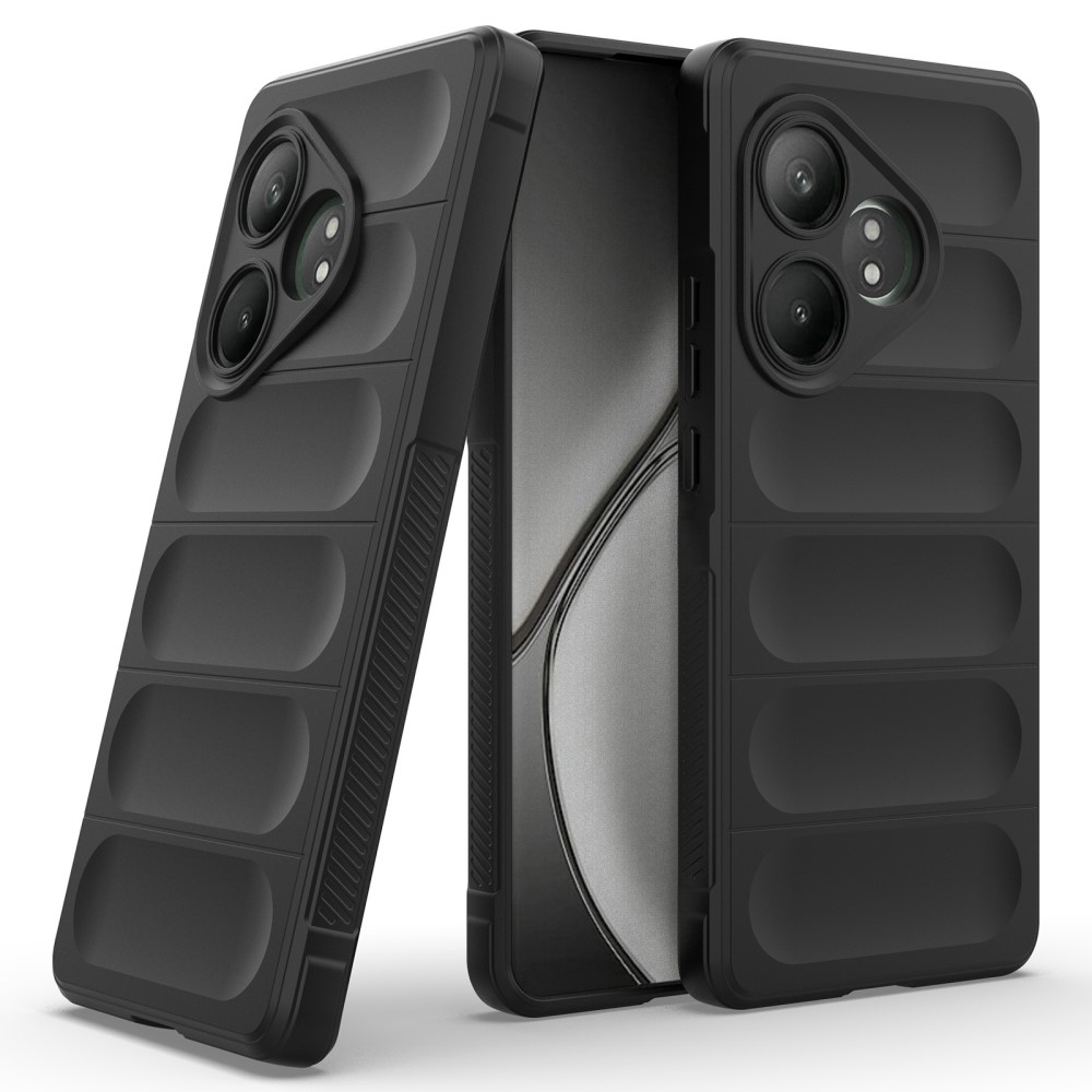 Rugg odolný gelový obal na Realme GT 6 5G/ GT 6T 5G - černý