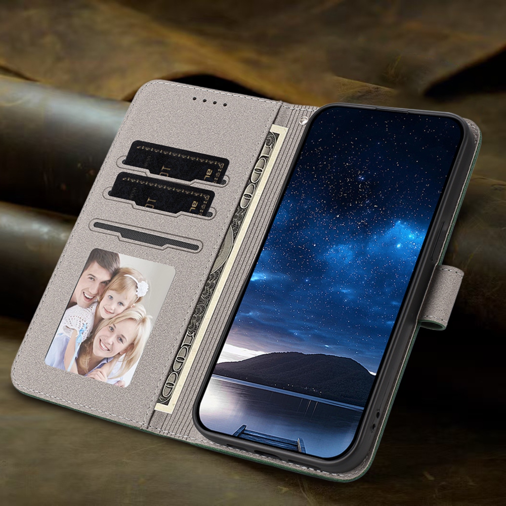 Snap knížkové pouzdro na Samsung Galaxy A07 4G - zelené