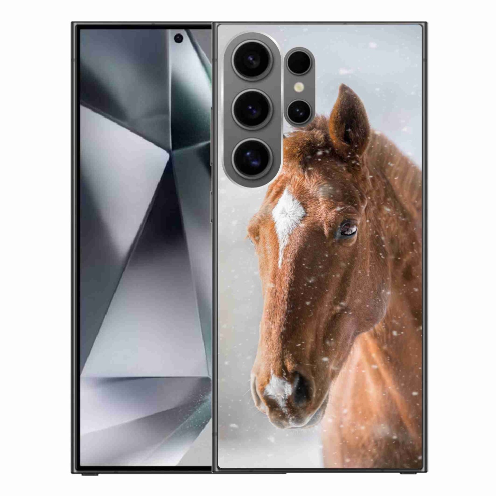 Gelový kryt mmCase na Samsung Galaxy S24 Ultra - hnědý kůň 2
