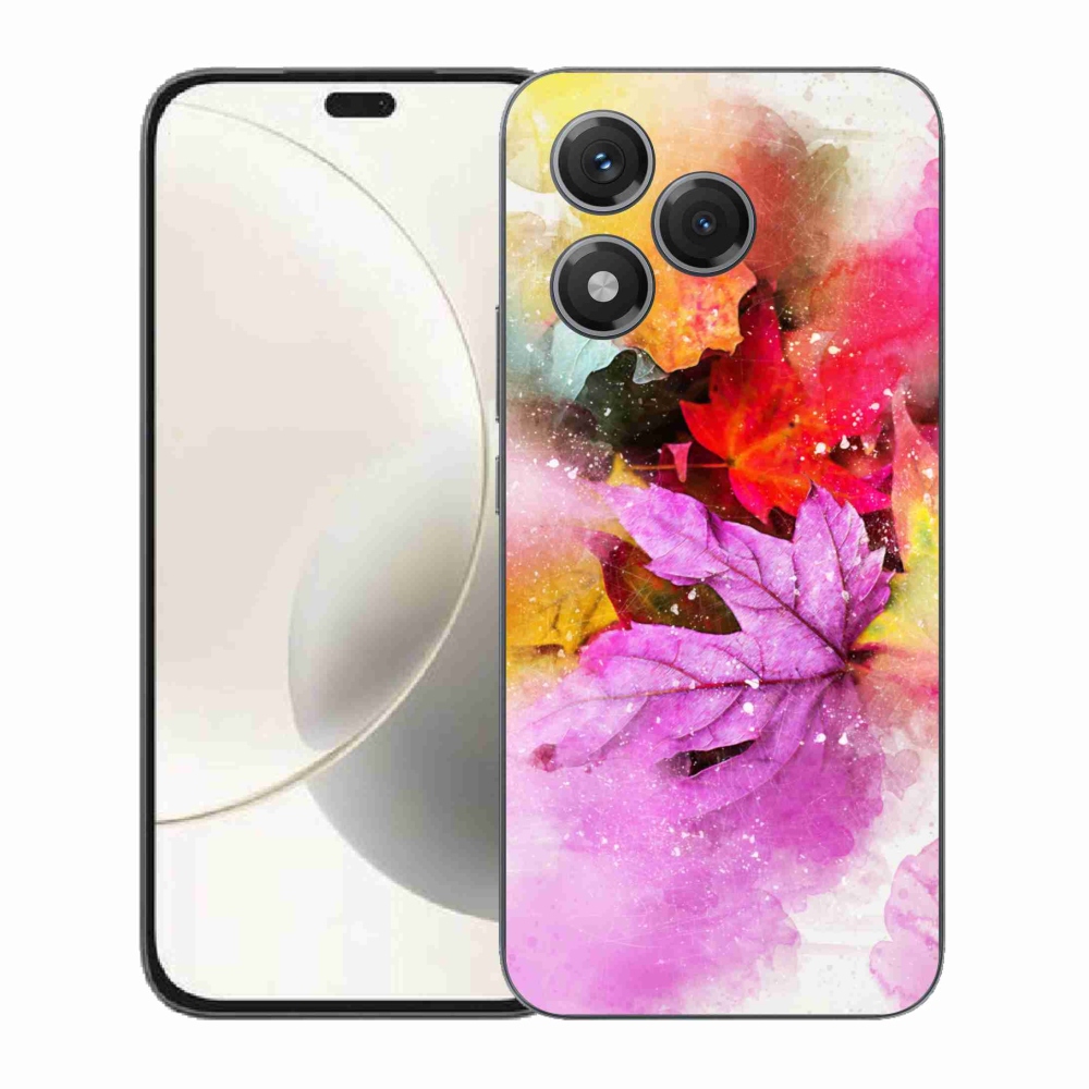 Gelový kryt mmCase na Honor 400 Lite - barevné listy