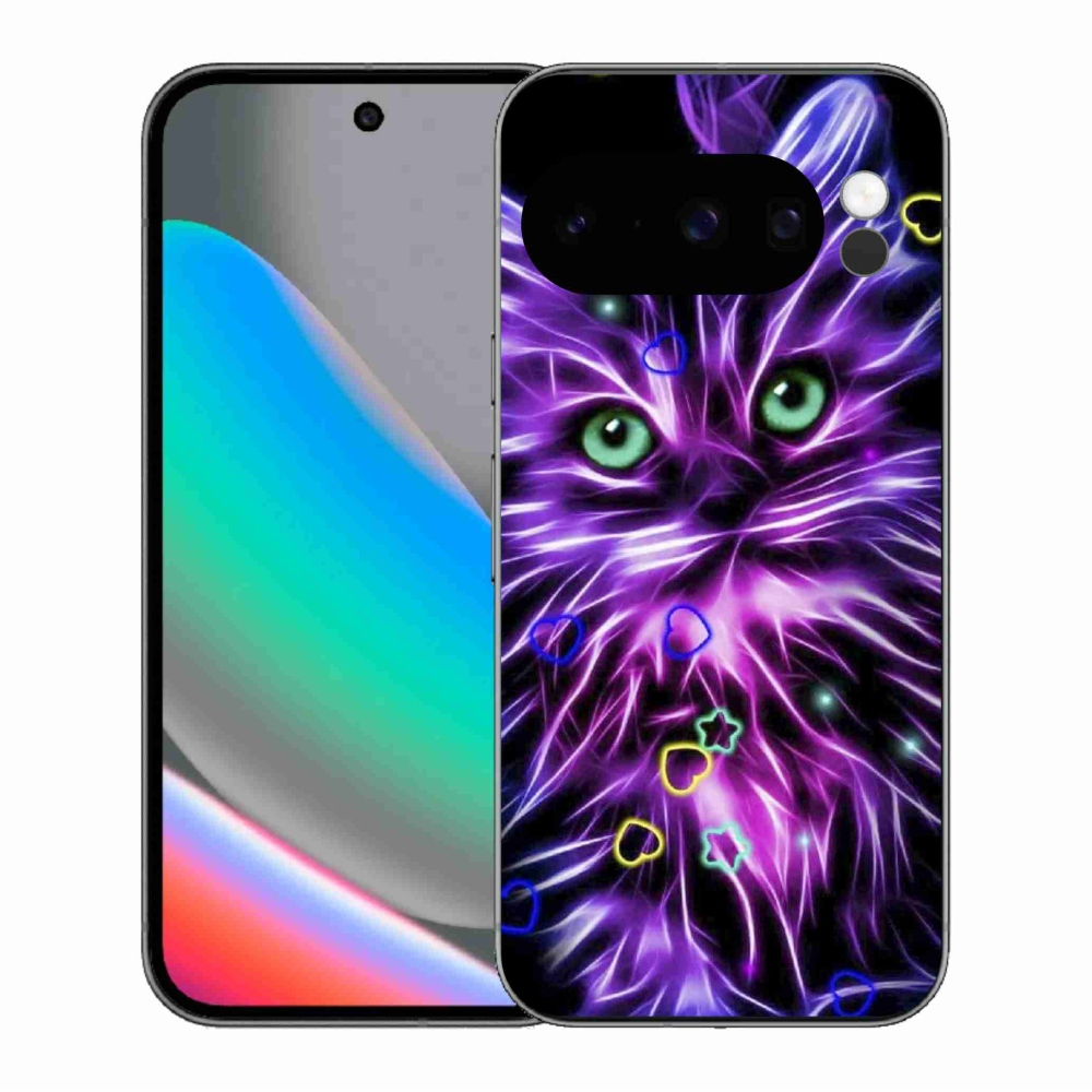 Gelový kryt mmCase na Google Pixel 10 Pro - abstraktní kočka