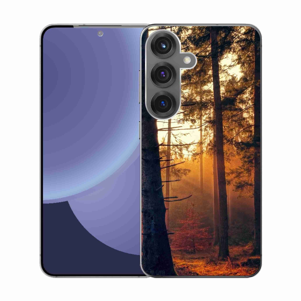 Gelový kryt mmCase na Samsung Galaxy S25 - les