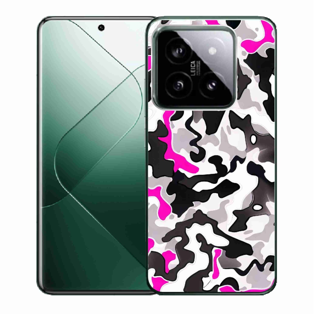 Gelový kryt mmCase na Xiaomi 14 - maskáčový vzor 5