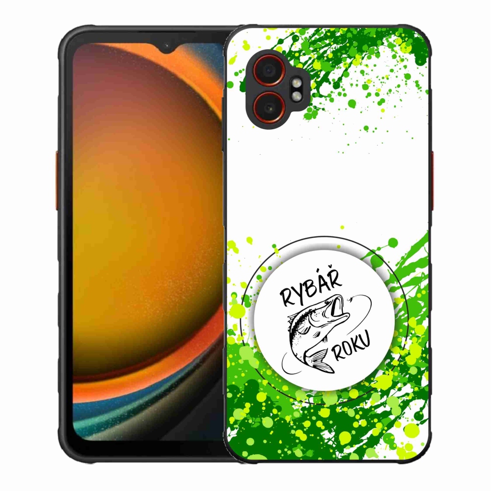 Gelový kryt mmCase na Samsung Galaxy Xcover 7 Pro - rybář roku bílé pozadí