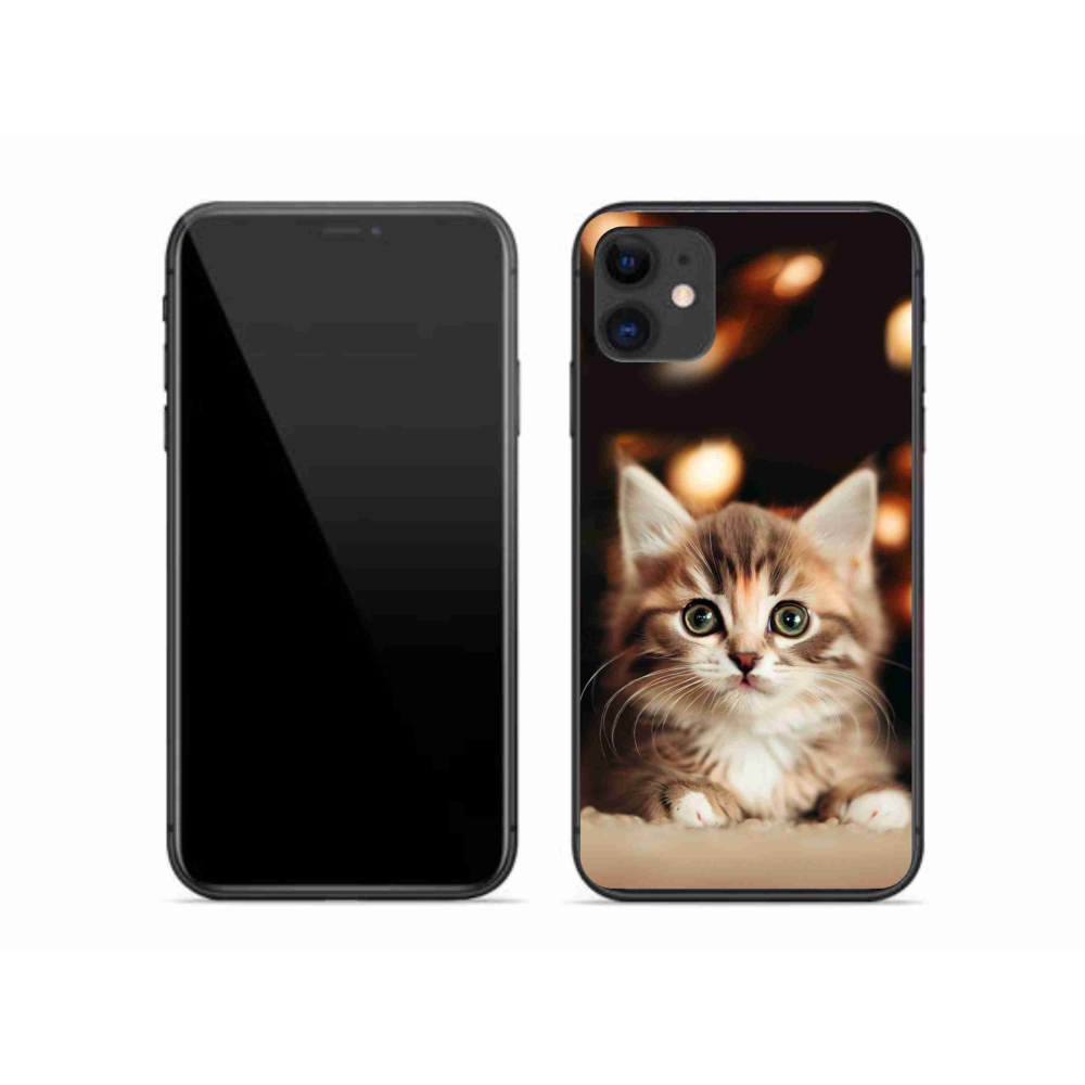 Gelový kryt mmCase na iPhone 11 - roztomilé kotě 2