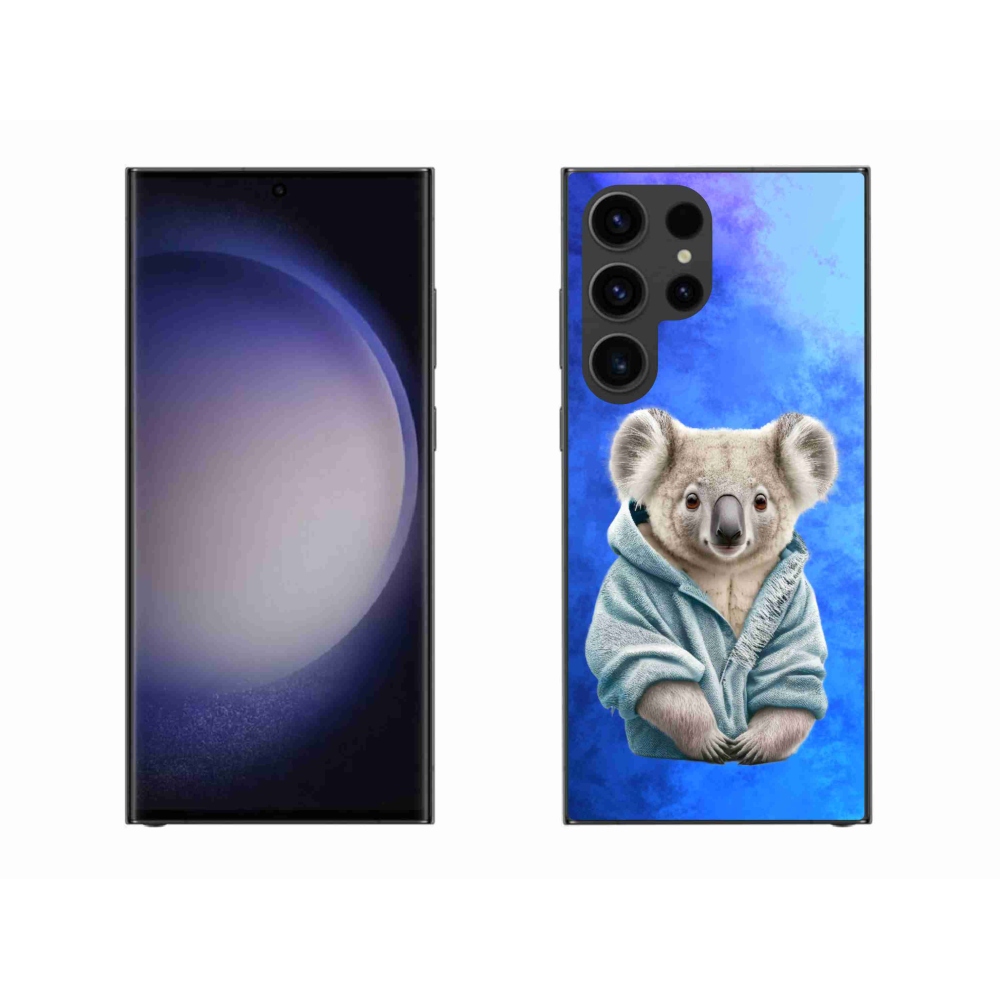 Gelový kryt mmCase na Samsung Galaxy S23 Ultra 5G - koala ve svetru