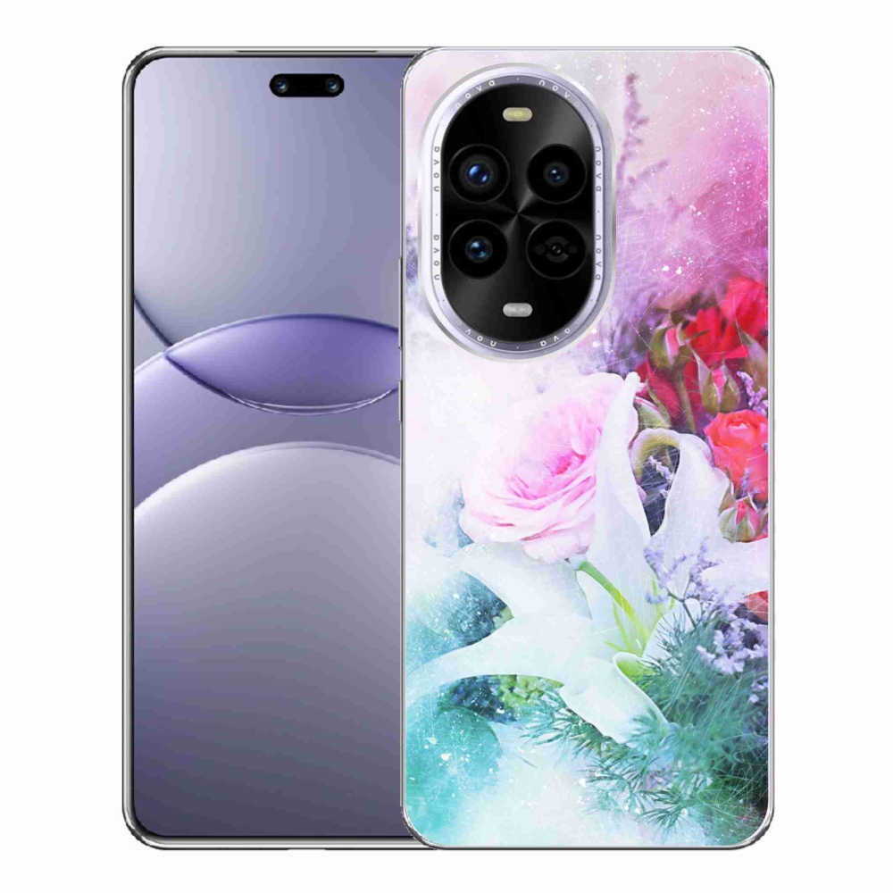 Gelový kryt mmCase na Huawei Nova 13 Pro 5G - květiny 4
