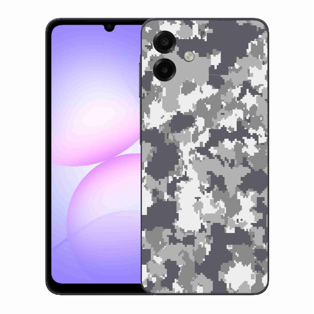 Gelový kryt mmCase na Samsung Galaxy A07 4G - maskáčový vzor 2