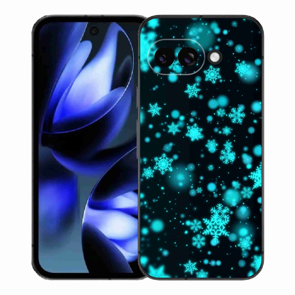 Gelový kryt mmCase na Google Pixel 9a - sněhové vločky 1