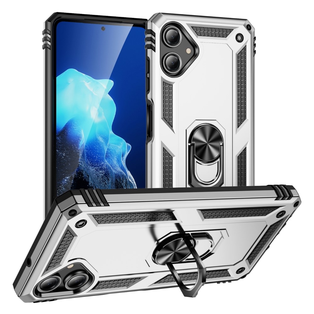Rings odolný kryt na Samsung Galaxy A06 4G - stříbrný