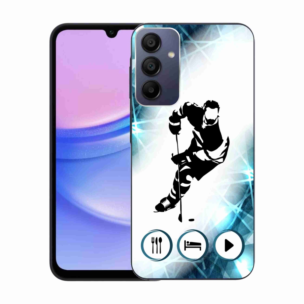 Gelový kryt mmCase na Samsung Galaxy A15 4G/5G - hokej 1