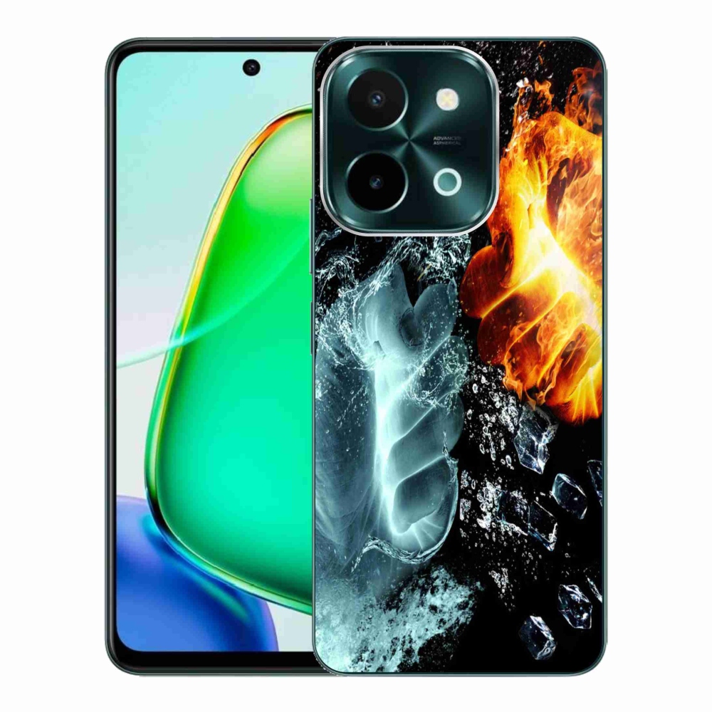 Gelový kryt mmCase na Vivo Y28 - voda a oheň