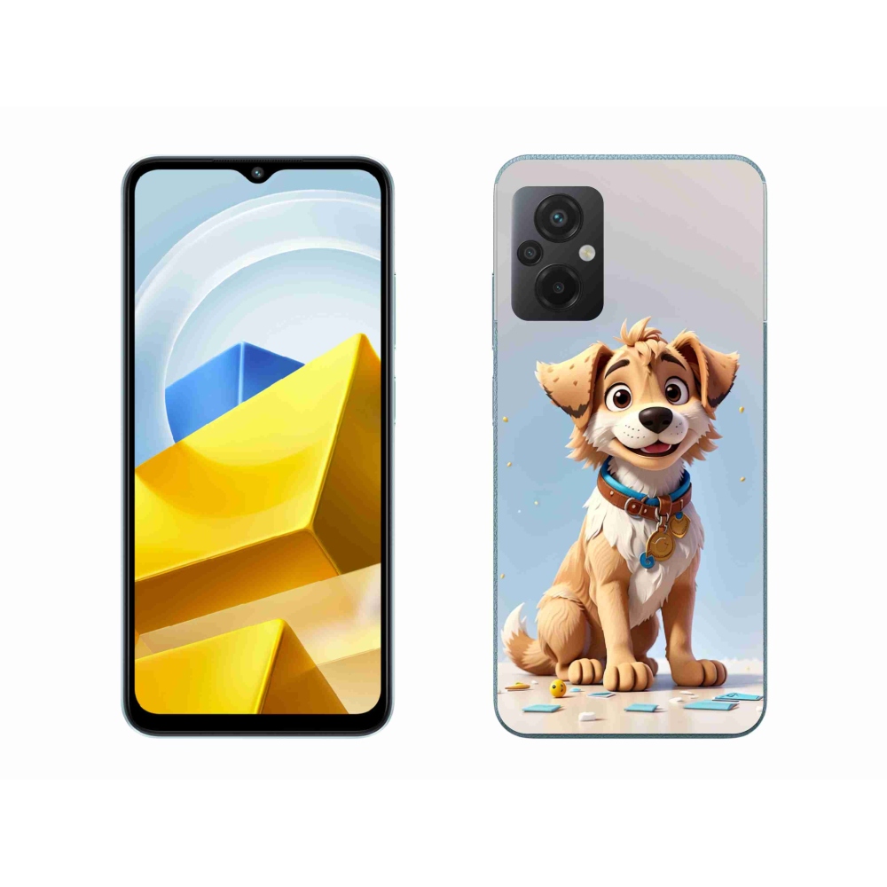 Gelový kryt mmCase na Xiaomi Poco M5 4G - kreslené štěně