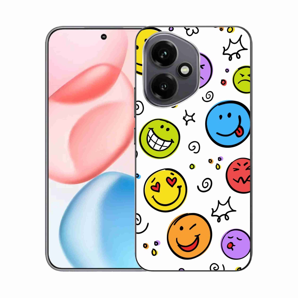 Gelový kryt mmCase na Honor 400 - smajlíci