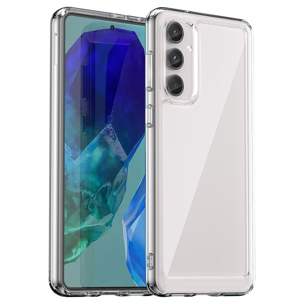 Gelový obal s pevnými zády na Samsung Galaxy M55 5G - průhledný