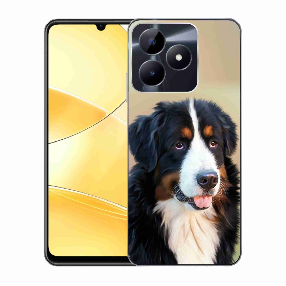 Gelový obal mmCase na Realme C51/C53 - bernský salašnický pes