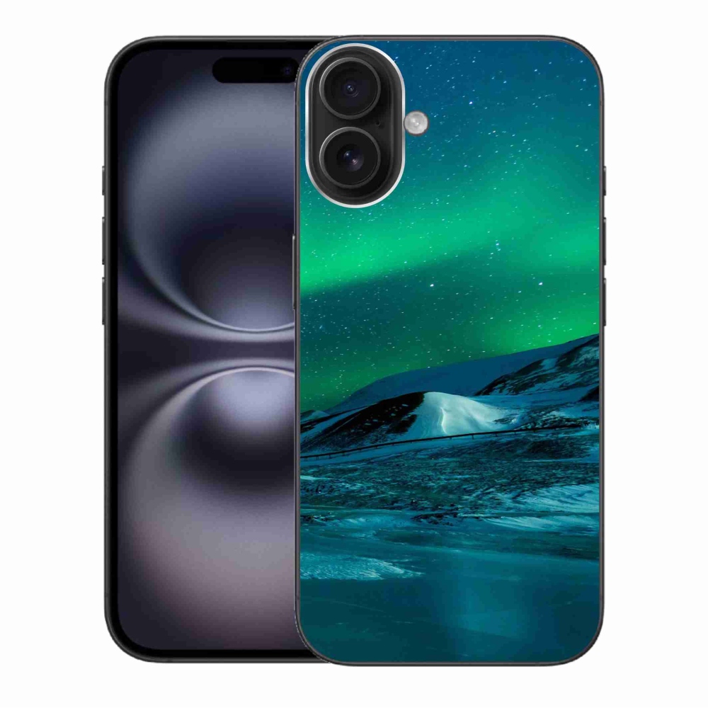 Gelový kryt mmCase na iPhone 16 Plus - polární záře